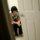 An intense video in which a brave guy secretly video records his girlfriend taking a shit while peeking through the bathroom doorway and risking getting caught! This appears to be real voyeur material. Background noises make it difficult to hear the poop.